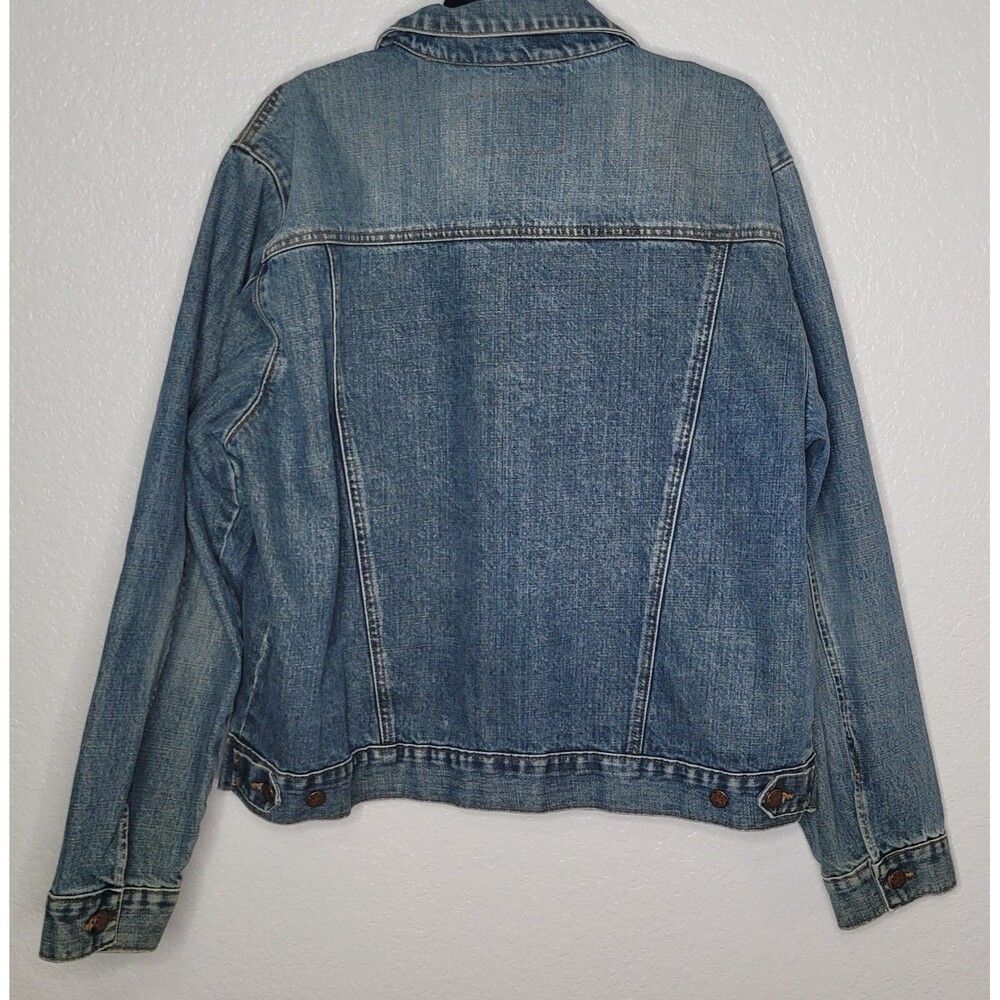Oshkosh Men's Size XL‎ Blue Denim Trucker Button Up Jacket EUC - Picture 8 of 16